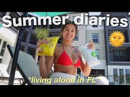 A Productive Yet Chill Summer Day in My Life 🌴 (Living Alone in FL @ 21) | Alyssa Howard 🌺