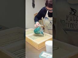 How I make Frosted Sea Glass soap in one minute