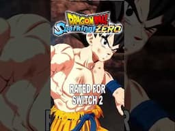 Dragon Ball Sparking Zero RATED for Nintendo Switch 2 in Saudi Arabia