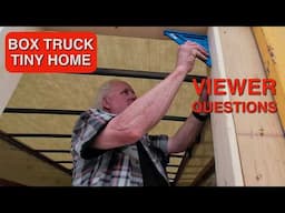 Framing the Rear Door on our Box Truck Tiny Home & Viewer Questions
