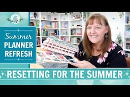 Summer Planner Refresh | Adding a Summer Mood Board & Decor to my Catchall + Wellness Planners | Hap