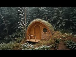 Incredible 2025 Journey: Crafting a Wooden Retreat in the Wild Forest