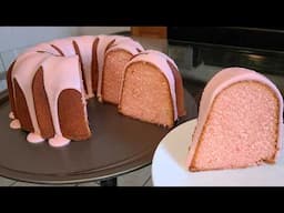 A moist pound cake made with Cherry 7up | Homemade Cherry 7up Pound Cake