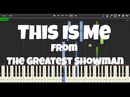 This Is Me | Greatest Showman | EASY Piano Tutorial (FREE Sheet Music and MIDI)