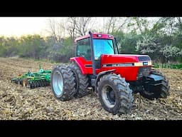 Pulling The Great Plains Turbo-Max With The 7120 Case-IH Magnum Tractor! Vertical Tillage