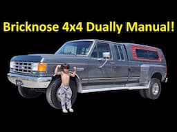 🔥88 Ford F-250 4x4 SuperCab Dually ~ Bricknose Classic  Manual 5 Speed ~ 92K Miles ~ One Owner Gem!