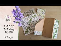 Fun Trifold Writing Spots 3 Ways!