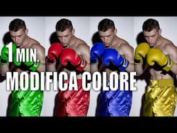 Cambiare colore con photoshop, Sostituisci colore photoshop in 1 minuto, nuova funzione IA photoshop