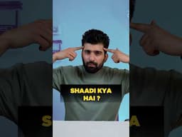Shaadi kya hai? | WhatsApp "ytshort" on 8000001025 to fix health via Ghar ka Khana #nutrition