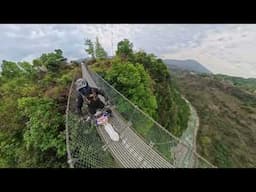 Crossing a Massive Bridge in Nepal - Intsa 360 X5