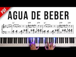 Agua De Beber (Water To Drink) Jobim. Piano Sheet Music and backing track.