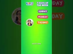 Learning the 7 Days of the Week with Miss V