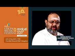 Vidwan Anoor Anathakrishna Sharma performing at the special edition of Udupa Music Festival
