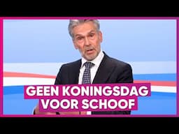 Schoof mist Koningsdag voor de paus, dit is waarom