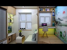 TINY APARTMENT 16sqm (172sqft MICRO APARTMENT) | SMALL APARTMENT DECORATING IDEAS | NEVER TOO SMALL