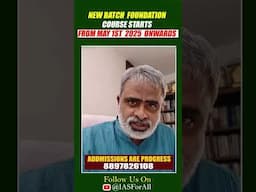 Foundation Course start from may 1st  | @AkellaRaghavendraFoundation