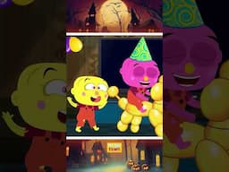 Join Johny’s Birthday Party! 🎉🎂  #shorts #halloweensongs #skeleton #scary #spooky #cartoon