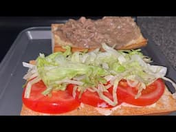 New Orleans Style Roast Beef Po Boy Sandwich
