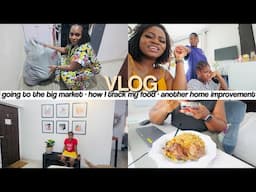 I Went To The BIG MARKET To Make More MONEY, How I TRACK My Food + Another Lovely HOME Improvement