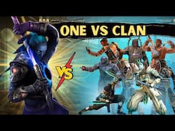 One Vs ALL 💥 Odyssey vs Warlox Clan non-stop Action *CLANWAR*  Part - 11 || Shadow Fight 4 Arena