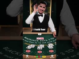 the blackjack dealer got shy