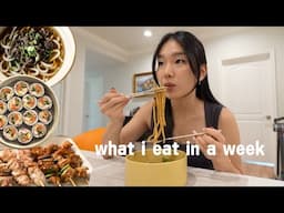 what i eat in a week (home cooked meals)