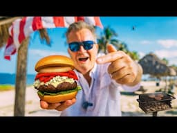 I Made the Most American Burger Ever… on a Rusty Beach Grill! Memorial Day Recipe