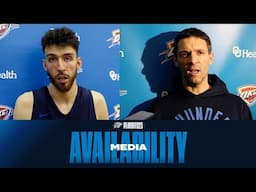 Practice Media Availability | Chet Holmgren and Coach Mark Daigneault | April 29, 2025 | OKC Thunder