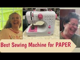 A Giggly Sewing Machine Review for Sewing Paper @JuanettesCraftingCorner