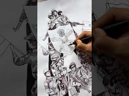 INDIAN ARMED FORCES 🇮🇳tribute #youtubeshorts #artshorts #inkart