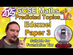 Edexcel GCSE Maths - Predicted Paper 3 - June 2025 -  Foundation Tier