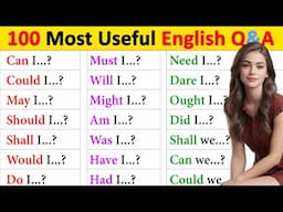 Daily use English important question answers 1 - 42 beginners to advanced level Grammar video
