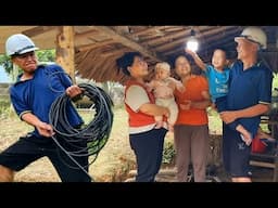 Lien was happy when Sinh's family asked her to pull the electricity and the CEO helped