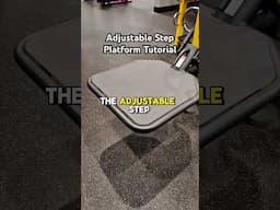 ADJUSTABLE STEP PLATFORM TUTORIAL 🦵🏼// Use this for step ups/ box jumps in Planet Fitess 360!