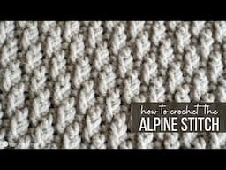 How to Crochet the Alpine Stitch