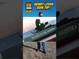 Henry Rifle Tip! Better with Factory Sights? #shorts