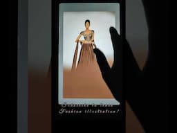 Lehenga fashion illustration