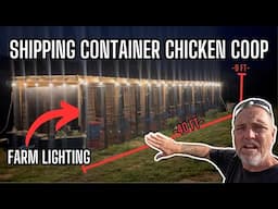 Farm Glow-Up! Shade & Lights Transform Our Ultimate Chicken Coop | Shipping Container Conversion