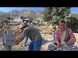 Nomadic Life: Nomadic Couple Preparing the Land | Nomadic Home Under Construction🚜❤️