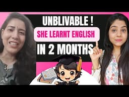 She mastered English in just 2 months || Amazing practice session for beginners