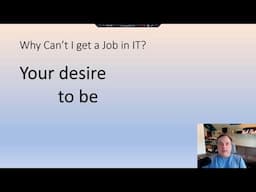 Why Can't I get a Job in IT? It Comes Down to this One Thing