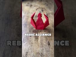 EASY ORIGAMI REBEL ALLIANCE SYMBOL FROM STAR WARS TUTORIAL | DIY REBEL ALLIANCE LOGO FROM PAPER ART