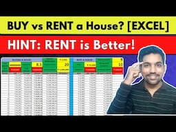 BUY vs RENT a House Which is Better? [Excel Calculator] | HINT: RENT is BETTER