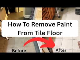 How to Remove Paint from Tile Floors