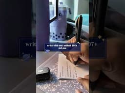 write with me asmr: uniball 207+ gel pen #stationery #asmr