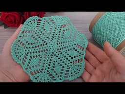 ✨ Easy & Beautiful Crochet Pattern! 🌸 Beginner-Friendly Step-by-Step Tutorial 🧶 Tığ İşi Örgü"
