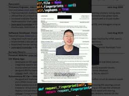 This resume template got 10+ big tech interviews 🔥 #resume #2025 #shorts #developer template