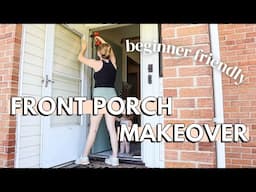 DIY FRONT PORCH MAKEOVER *on a budget* 🪻| front porch home ideas | beginner friendly DIY's!