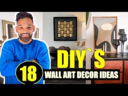 ⭐️  18 DIY’s Creativos! Cuadros Decorativos Modernos con Materiales Reciclados WALL ART