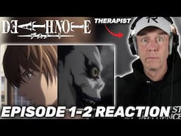 Therapist's FIRST TIME REACTION to Death Note Episodes 1-2